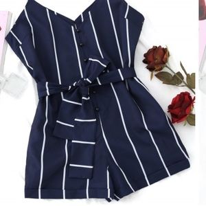 ZAFUL striped Romper size medium